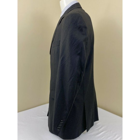 Daniel Cremieux Loro Piana Wool Suit Gray Pinstripe 44L - Picture 2 of 12